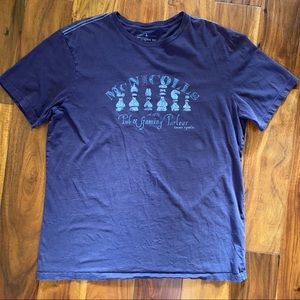 GUC Men’s Size Large, Banana Republic Dark Purple Printed Short Sleeve T-shirt